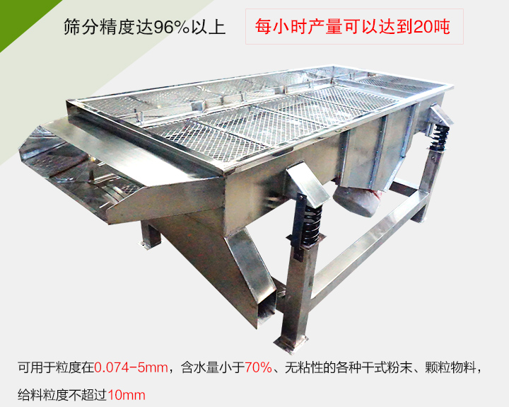 糧食篩分機各種干式粉末、顆粒物料,給料粒度不超過10mm